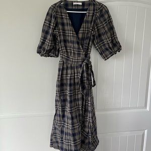 Oak & Fort pattern wrap dress